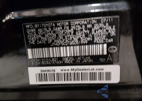 2011 Lexus Is 250 z USA, uszkodzony, nr VIN JTHCF5C21B5051999